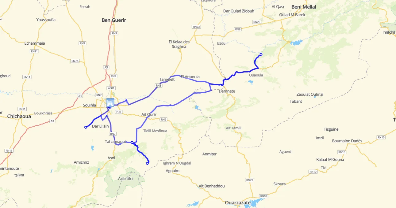 4-day tour from Marrakesh to Agafay desert