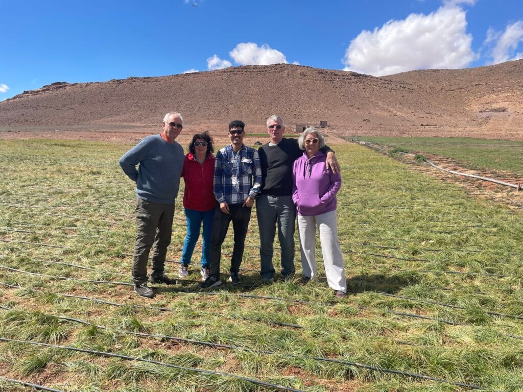 our friendly driver near the high atlas mountain with a spanish citizens and they had a great tie discovering the peaceful montain view on their way to marrakeh 